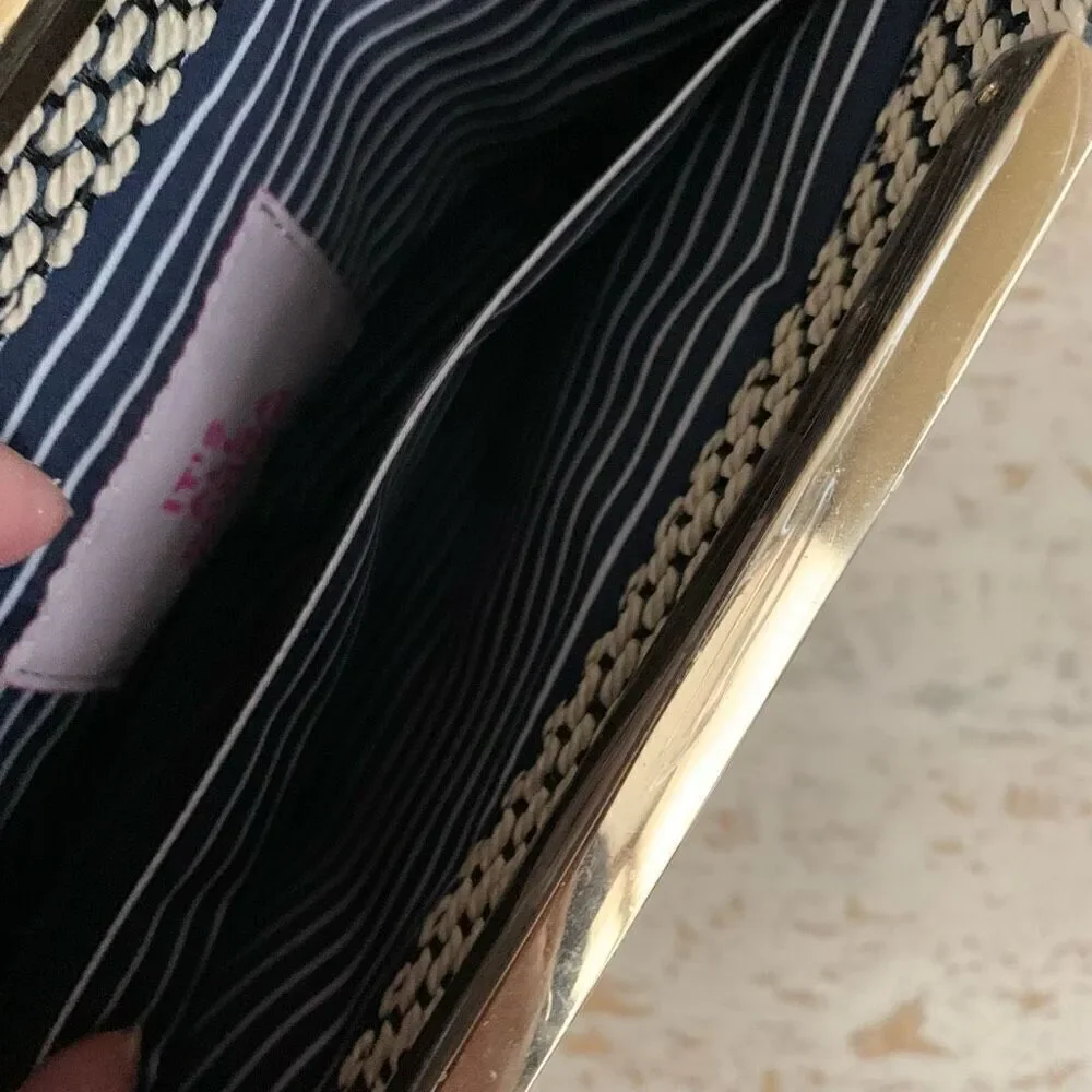 Stella & Dot Everything woven  clutch